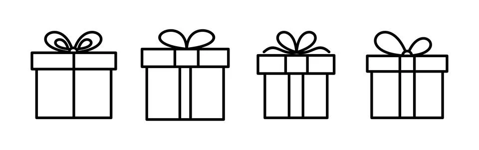 Gift icon vector. gift box icon. birthday gift Ilustração Stock