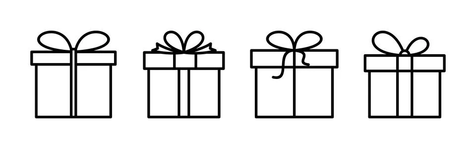 Gift icon vector. gift box icon. birthday gift Ilustração Stock