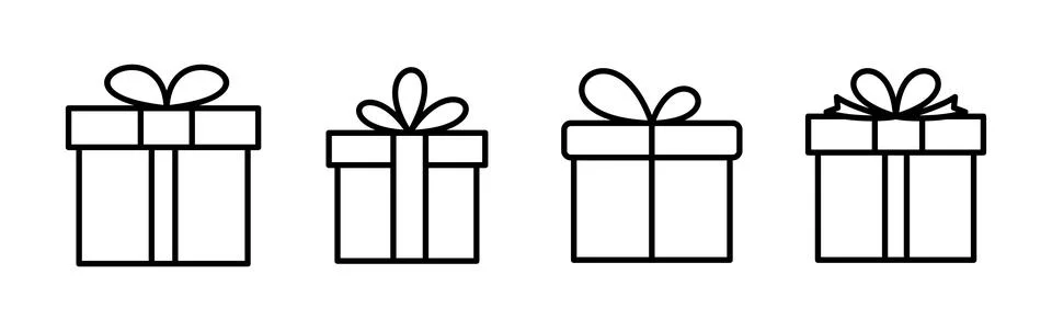 Gift icon vector. gift box icon. birthday gift Ilustração Stock