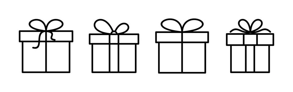 Gift icon vector. gift box icon. birthday gift Ilustração Stock