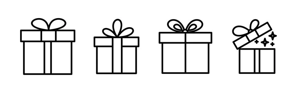 Gift icon vector. gift box icon. birthday gift イラスト素材