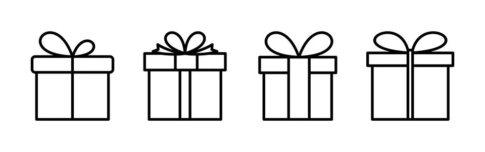 Gift icon vector. gift box icon. birthday gift Ilustração Stock