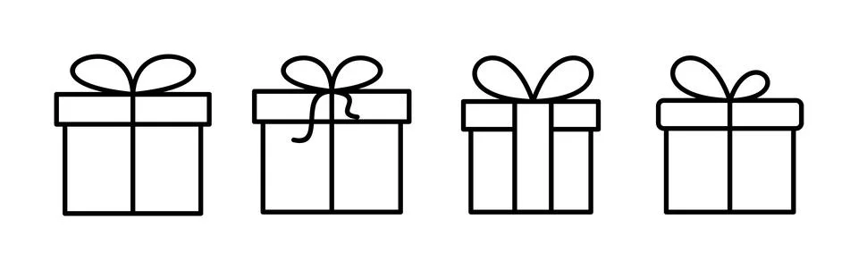 Gift icon vector. gift box icon. birthday gift Ilustração Stock
