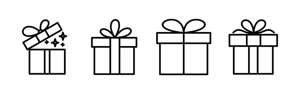 Gift icon vector. gift box icon. birthday gift イラスト素材