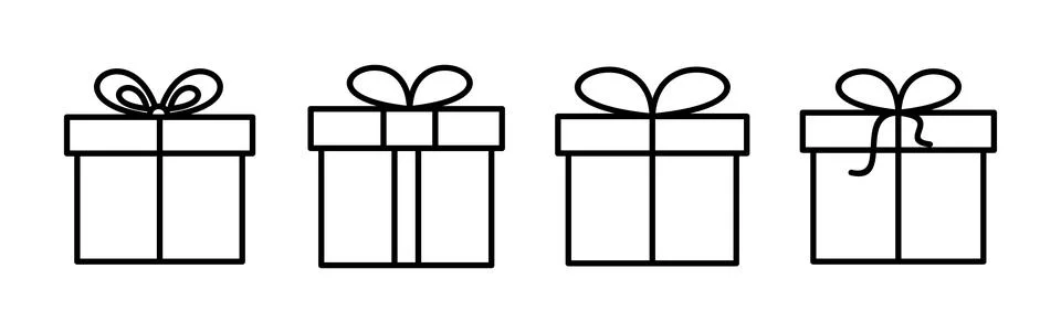Gift icon vector. gift box icon. birthday gift Ilustração Stock