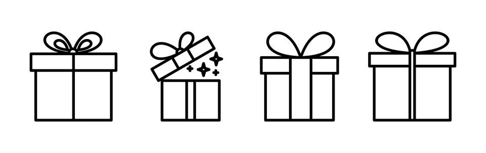 Gift icon vector. gift box icon. birthday gift イラスト素材