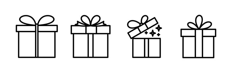 Gift icon vector. gift box icon. birthday gift Ilustração Stock