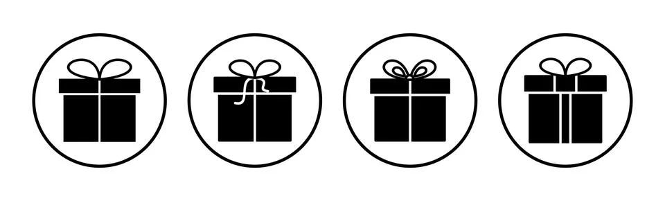 Gift icon vector. gift box icon. birthday gift イラスト素材