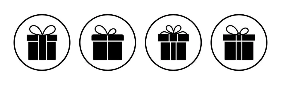 Gift icon vector. gift box icon. birthday gift イラスト素材