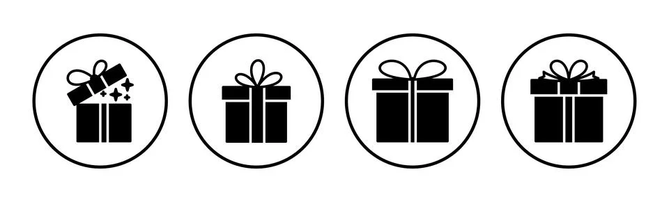 Gift icon vector. gift box icon. birthday gift イラスト素材