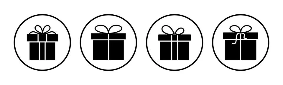 Gift icon vector. gift box icon. birthday gift イラスト素材