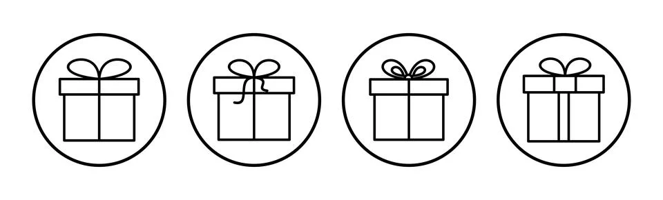 Gift icon vector. gift box icon. birthday gift Ilustração Stock