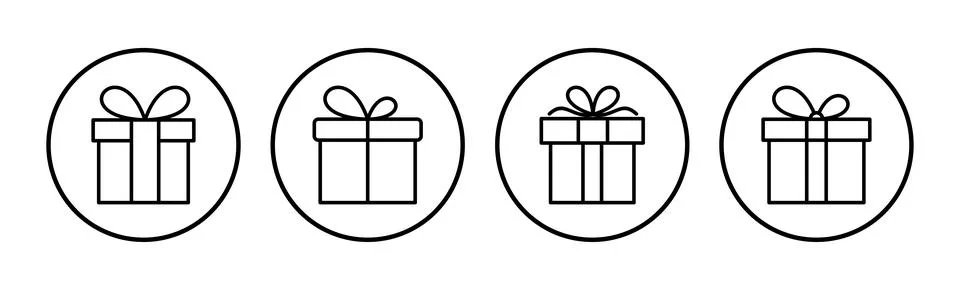 Gift icon vector. gift box icon. birthday gift Stock Illustration