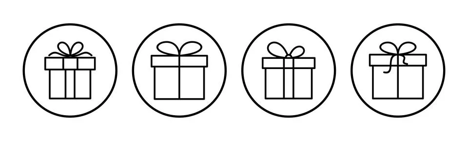 Gift icon vector. gift box icon. birthday gift Ilustração Stock