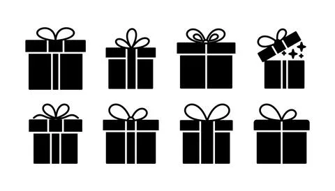 Gift icon vector. gift box icon. birthday gift Stock Illustration