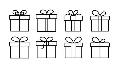 Gift icon vector. gift box icon. birthday gift イラスト素材
