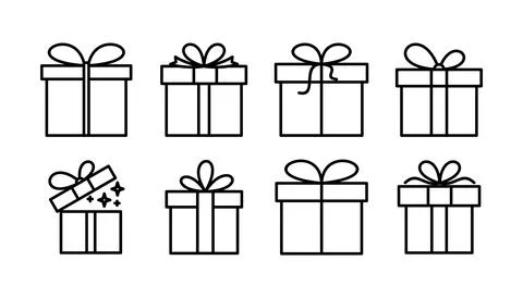 Gift icon vector. gift box icon. birthday gift Ilustração Stock