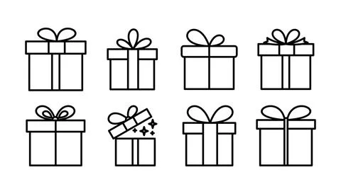 Gift icon vector. gift box icon. birthday gift Ilustração Stock