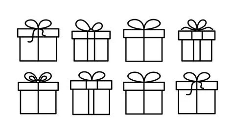 Gift icon vector. gift box icon. birthday gift Ilustração Stock