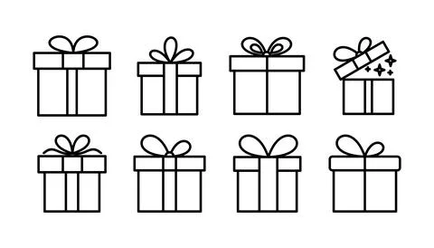Gift icon vector. gift box icon. birthday gift Ilustração Stock