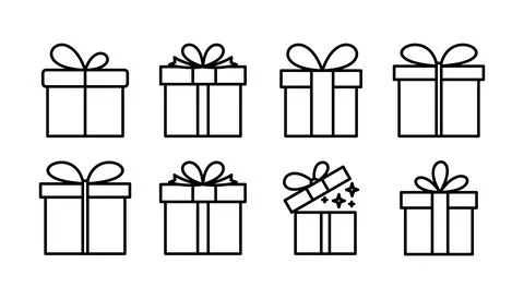Gift icon vector. gift box icon. birthday gift Ilustração Stock