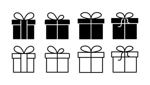 Gift icon vector. gift box icon. birthday gift Ilustração Stock