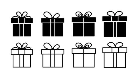 Gift icon vector. gift box icon. birthday gift Stock Illustration