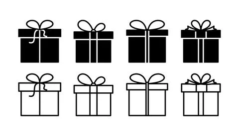 Gift icon vector. gift box icon. birthday gift Ilustração Stock