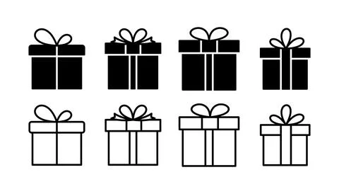 Gift icon vector. gift box icon. birthday gift Ilustração Stock