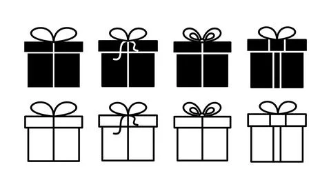 Gift icon vector. gift box icon. birthday gift Ilustração Stock