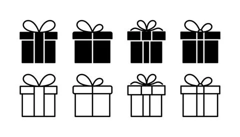 Gift icon vector. gift box icon. birthday gift Ilustração Stock
