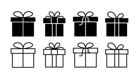 Gift icon vector. gift box icon. birthday gift Ilustração Stock