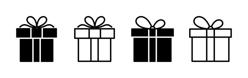 Gift icon vector. gift box icon. birthday gift Ilustração Stock