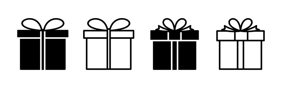 Gift icon vector. gift box icon. birthday gift イラスト素材