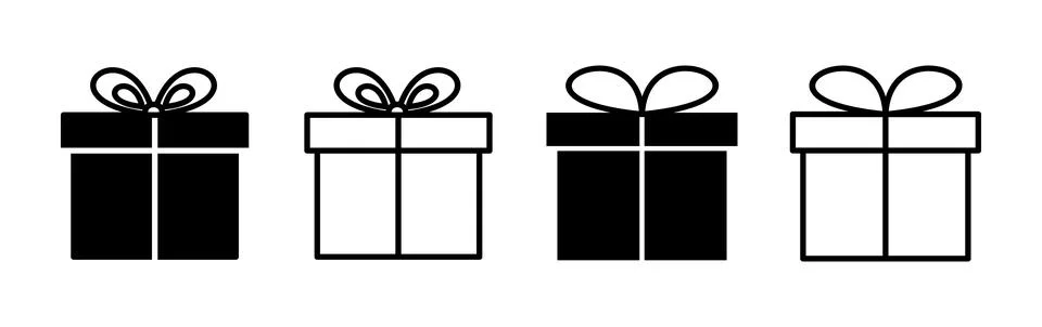 Gift icon vector. gift box icon. birthday gift Stock Illustration