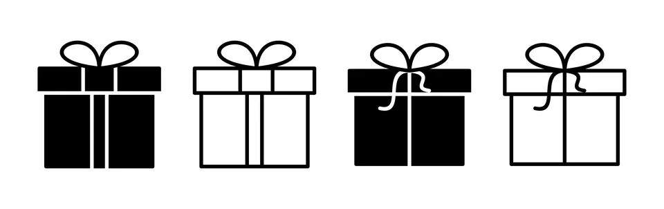 Gift icon vector. gift box icon. birthday gift イラスト素材