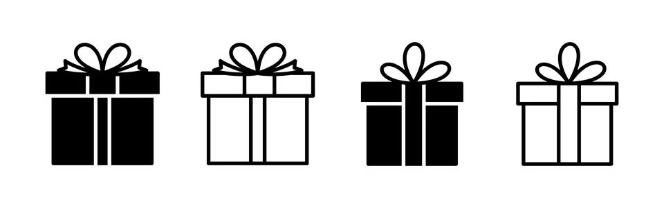 Gift icon vector. gift box icon. birthday gift イラスト素材