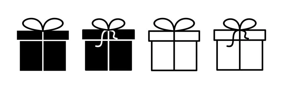 Gift icon vector. gift box icon. birthday gift イラスト素材