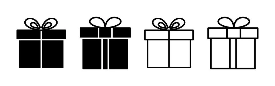 Gift icon vector. gift box icon. birthday gift イラスト素材