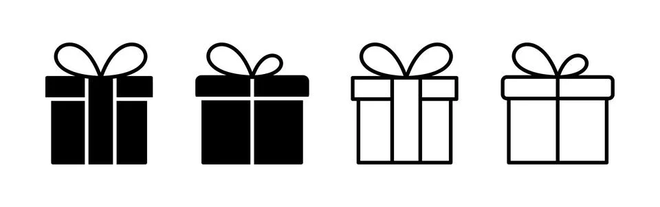 Gift icon vector. gift box icon. birthday gift Ilustração Stock