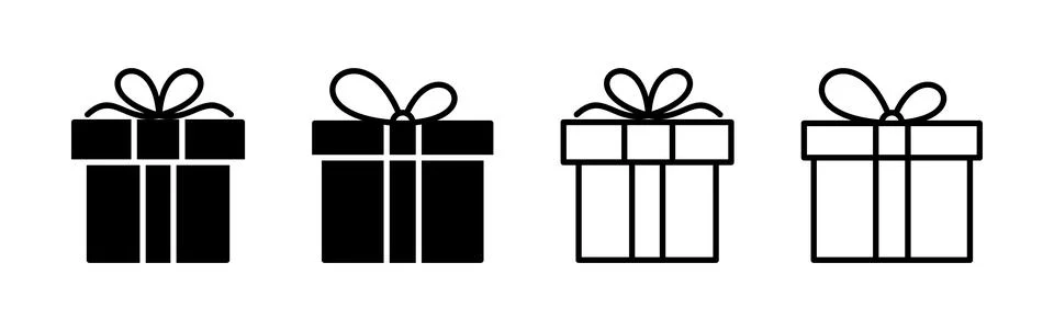 Gift icon vector. gift box icon. birthday gift Ilustração Stock