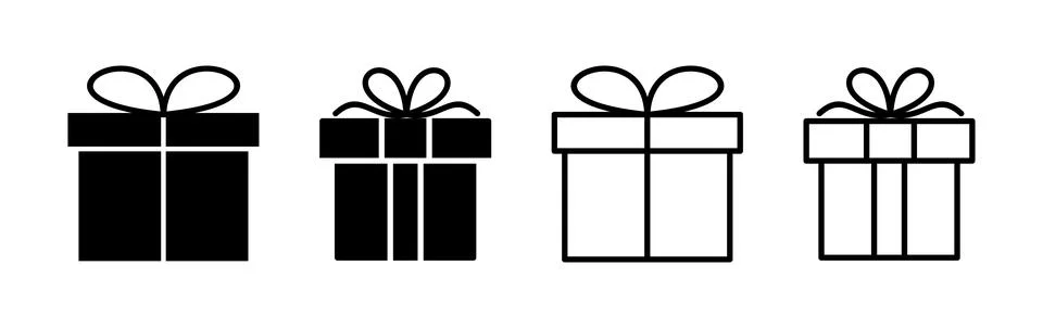 Gift icon vector. gift box icon. birthday gift イラスト素材