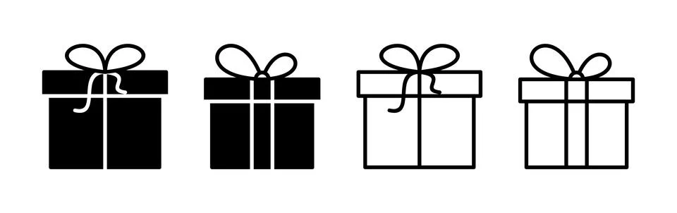 Gift icon vector. gift box icon. birthday gift Ilustração Stock