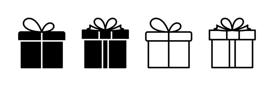 Gift icon vector. gift box icon. birthday gift Stock Illustration
