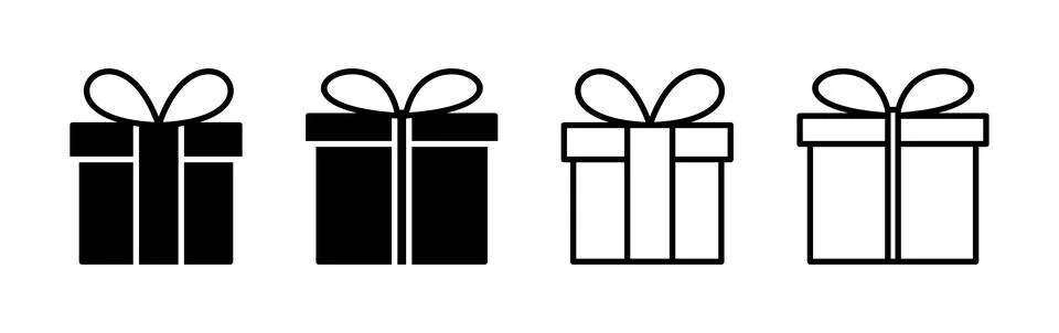 Gift icon vector. gift box icon. birthday gift Stock Illustration