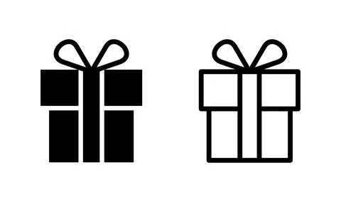 Gift icon vector. gift box icon. birthday gift Stock Illustration