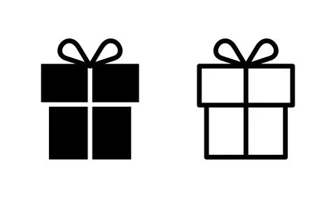 Gift icon vector. gift box icon. birthday gift Stock Illustration