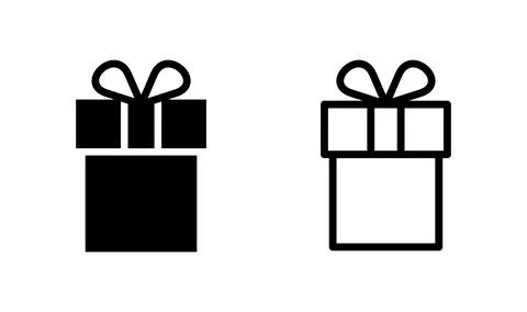 Gift icon vector. gift box icon. birthday gift Stock Illustration