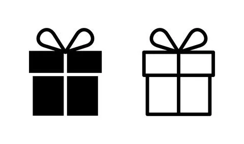 Gift icon vector. gift box icon. birthday gift Stockillustratie