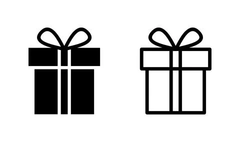 Gift icon vector. gift box icon. birthday gift Illustration